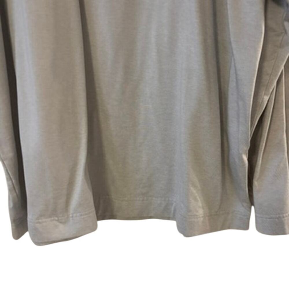 Greg Norman XL Long Sleeve Golf Shirt Gray Quarter Zip Performance Pullover - Picture 3 of 7
